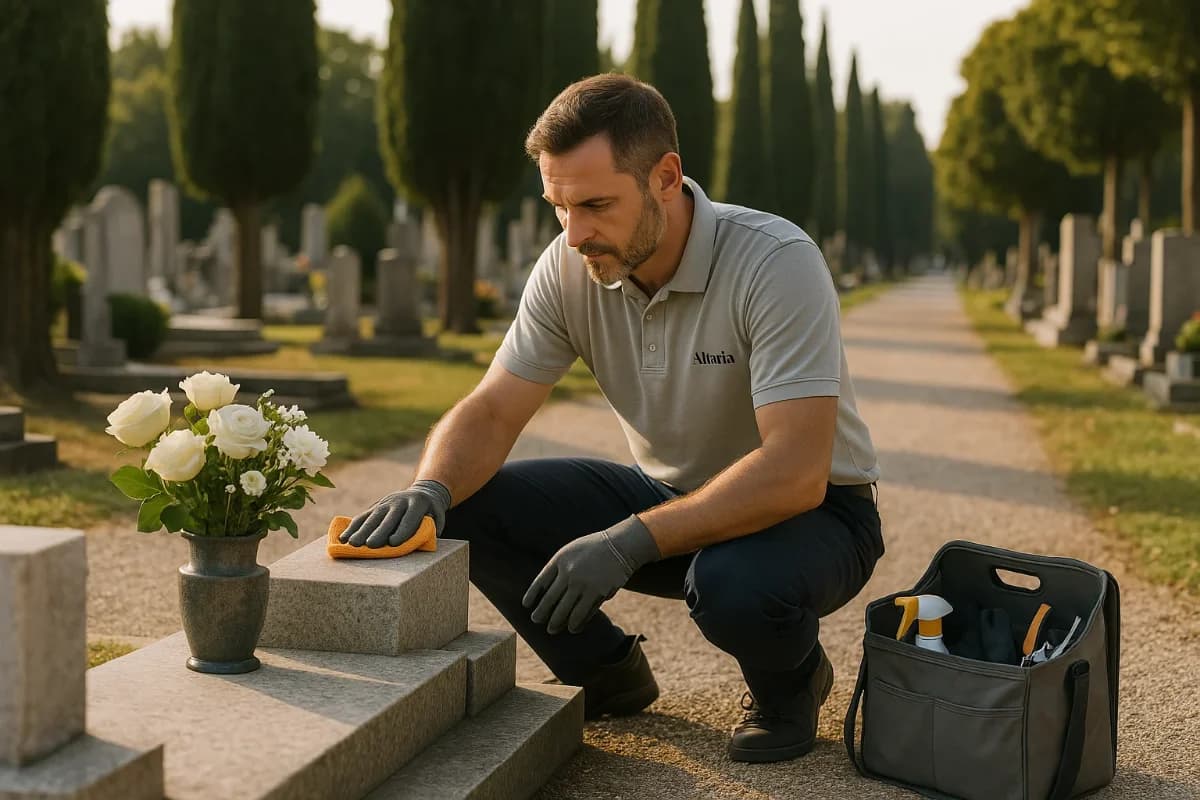 Cura tomba a distanza: la serenità di sapere che tutto è in ordine