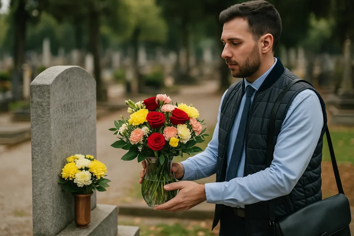 Consegna fiori al cimitero di Milano: un gesto d’amore anche da lontano